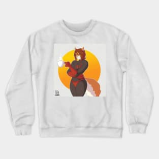 AK Girl Coffee Break (Art by Dedoarts) Crewneck Sweatshirt